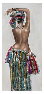 Tablou African Beauty, panza, multicolor, 70x149x4 cm