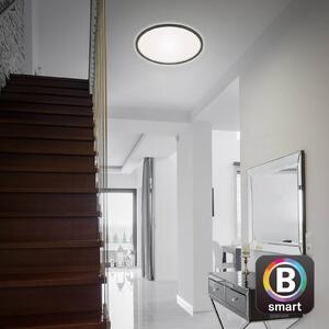 Plafonieră cu LED Slim smart negru dim CCT Ø 42 cm