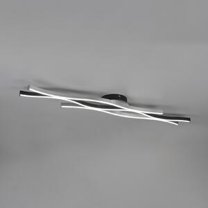 Trio Lighting Plafonieră cu LED Blaze, CCT, dimabil, aluminiu, reglabil, Metalic, Camera de zi / sufragerie, Metal, Modern