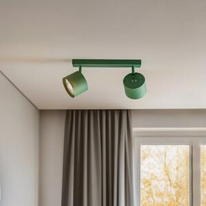 Spot de tavan Chloe reglabil cu 2 becuri, verde