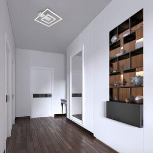 Briloner Plafonieră LED 3772 cu 2 rame, aluminiu, Metalic, Camera de zi / sufragerie, Metal, Modern