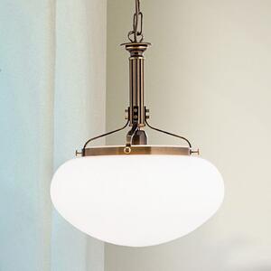 ORION Lampă suspendată Delia pe alamă antic 1 bec, reglabil, Bronz / Alamă Veche, Camera de zi / sufragerie, Metal, Antichitate