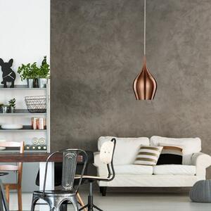 Lampă suspendată vibrantă Ø 12 cm, roz metalizat