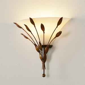 Kögl Aplică de perete CAMPANA cu decor frunze, reglabil, Maro / Rugină, Camera de zi / sufragerie, Metal, Casă de țară / Rustic