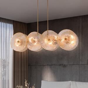 Maytoni lampă suspendată Aster, sticlă, lungime 101 cm, 8 x E14