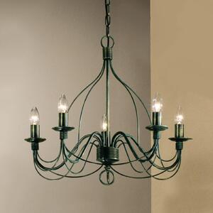 Candelabru FILO cu 5 lumini verde antichitate