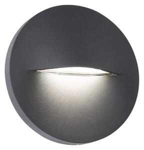 Aplică de exterior cu LED Vita, gri închis, Ø 14 cm