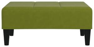 Taburet, verde deschis, 78x56x32 cm, catifea