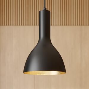 Arcchio Lampă suspendată Cosmina, 1 bec, negru, metal, reglabil, Negru, Bucătărie, Metal, Modern