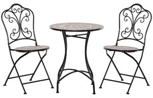 Outsunny Set de gradina in stil bistro cu 3 piese, cu masa de cafea si 2 scaune pliabile | Aosom Ro