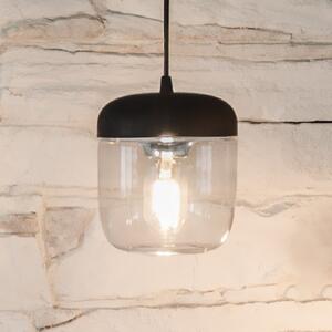 UMAGE Acorn lampă suspendată negru/oțel, reglabil, Negru, Camera de zi / sufragerie, Sticlă, Design