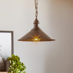 Argon Lampă suspendată Elmo, 1 bec, negru, reglabil, Negru, Camera de zi / sufragerie, Metal, Casă de țară / Rustic