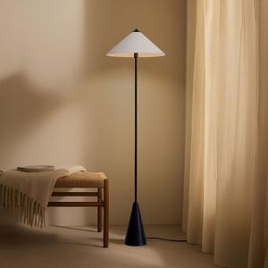 Lindby Lampadar Norvik, înălțime 150 cm, negru/gri, metal, Negru, Camera de zi / sufragerie, Metal, Modern