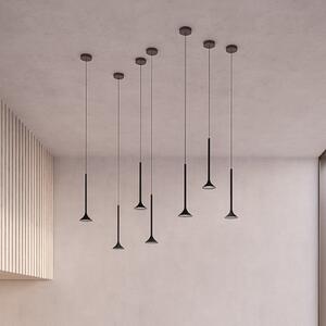 LEDS-C4 Alive lampă suspendată LED 00-6670, Negru, Camera de zi / sufragerie, Metal, Modern