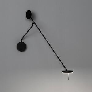 LEDS-C4 Invisible aplică perete 2700K consolă, reglabil, Negru, Camera de zi / sufragerie, Metal, Modern