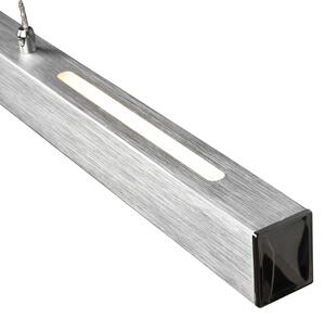 Reality Leuchten Lampă suspendată LED Paros cu Switchdimmer alu, reglabil, Metalic, Camera de zi / sufragerie, Metal, Modern