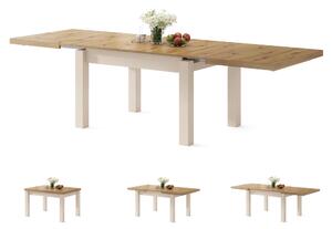 Mazzoni ROYAL Stejar Artisan/Bej (Șampanie) - MASĂ EXTENSIBILĂ PÂNĂ LA 2,7 m