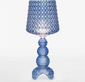 Lampă de masă LED Kartell Mini Kabuki, albastru, înălțime 70 cm