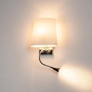 SLV Coupa aplică de perete cu lumină lectură LED, Alb, dormitor, Metal, Modern, Lumină de lectură