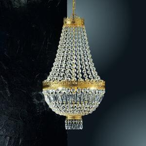 Kögl Lampă suspendată Cupola placată cu aur 24 kt, reglabil, Auriu / Alamă, Camera de zi / sufragerie, Metal, Candelabru