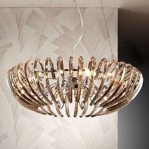 Lampă suspendată Ariadna cristal crem 66cm