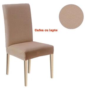 Set 6 huse pentru scaune bucatarie, elastice pentru toate modelele - Gri deschis