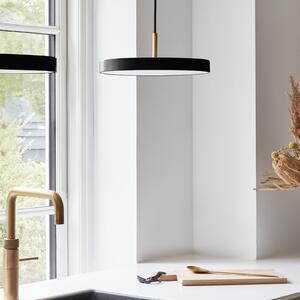 UMAGE Asteria mini lampă suspendată alamă negru, reglabil, Negru, Camera de zi / sufragerie, Metal, Design