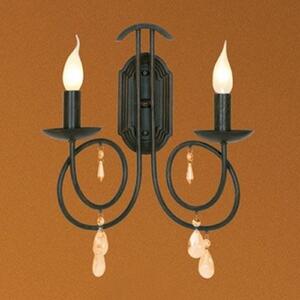 Artistar LISANNE aplică discretă, reglabil, Maro / Rugină, Camera de zi / sufragerie, Metal, Casă de țară / Rustic