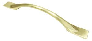 Maner metalic pentru mobilier, model Tara, distanta dintre gauri = 128 | 192 mm, finisaj auriu mat