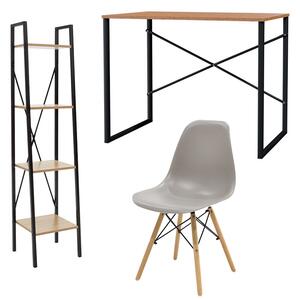 Set birou studiu Full Study 7, 3 bucati Sonoma - Gri