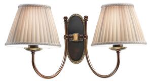 Cremasco Classic aplică, reglabil, Bronz / Alamă Veche, Camera de zi / sufragerie, Țesătură / Textil, Antichitate
