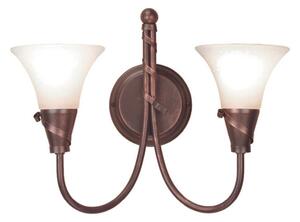 Elstead Aplică de perete Emily, 2 becuri, reglabil, Cupru, Camera de zi / sufragerie, Metal, Casă de țară / Rustic