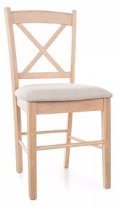 Scaun CD-56, bej deschis/stejar, stofa clasica/lemn, 43x45x85 cm