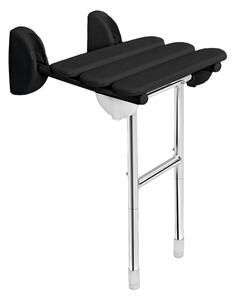 Ridder Scaun de duș pliabil Ridder, HANDICAP cu suport, 38x36cm, negru, A140110-1