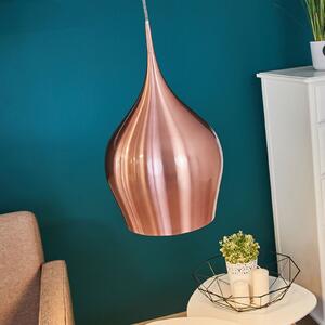 Lampă suspendată vibrantă, Ø 26 cm, roz metalizat