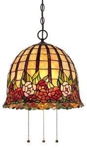 Lampă pendul Tiffany florală Rosecliffe