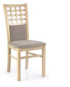 Scaun tapitat Gerard 3, fag/stofa gri, 44X43X96 cm