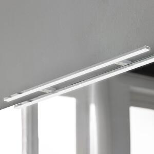 Ebir Esther 2 LED oglindă cu lumină, cromată, lățime 80 cm, Metalic, Baie, Plastic, Modern