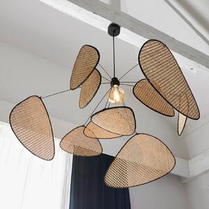 MARKET SET lampă suspendată Ecran XL, 60 cm, natural, rattan