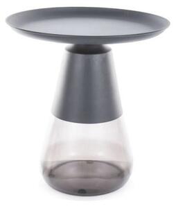 Masuta cafea TIFFANY A BLACK, negru, metal/sticla, 50x52 cm