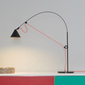 Midgard LED lampă de masă AYNO S, negru/portocaliu, 2.700 K 76 cm