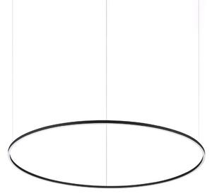 Ideallux Ideal Lux Lampă suspendată cu LED Oracle Slim negru 3.000K Ø 150 cm, Negru, Camera de zi / sufragerie, Metal, Modern