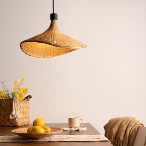 Pauleen Boho Soul - Lampă suspendată, reglabil, Lemn, Camera de zi / sufragerie, Bamboo, Scandinavă
