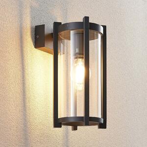 Lucande Aplică de exterior Brienne, 30 cm, antracit, metal, reglabil, Negru, Metal, Modern