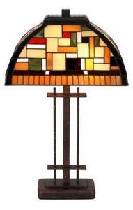 Artistar MOSAICA - Lampă de masă în stil Tiffany, Multicolor, Camera de zi / sufragerie, Sticlă, Tiffany