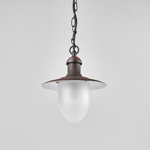 Lucide Aruba lampă suspendată exterior, brun-ruginiu, reglabil, Maro / Rugină, Metal, Casă de țară / Rustic
