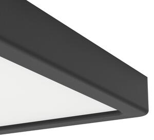 Eglo 901329 - Plafonieră LED FUEVA pentru baie, 10,5 W, 230 V, 22 x 22 cm, IP44, neagră