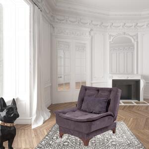Fotoliu extensibil VOGUE, Antracit, 75x85x85 cm, Stil modern, Living/Dormitor/Birou