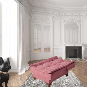 Fotoliu extensibil VOGUE, Roz, 75x85x85 cm, Stil modern, Living/Dormitor/Birou