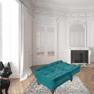 Fotoliu extensibil VOGUE, Verde, 75x85x85 cm, Stil modern, Living/Dormitor/Birou